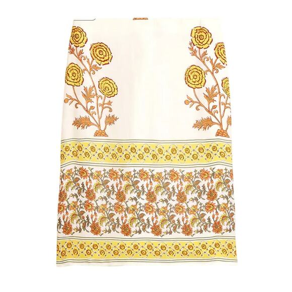 J.Crew Dresses & Skirts - J.Crew Women's Sunset Rose Block Print Skirt Size 12 Knee-Length Floral